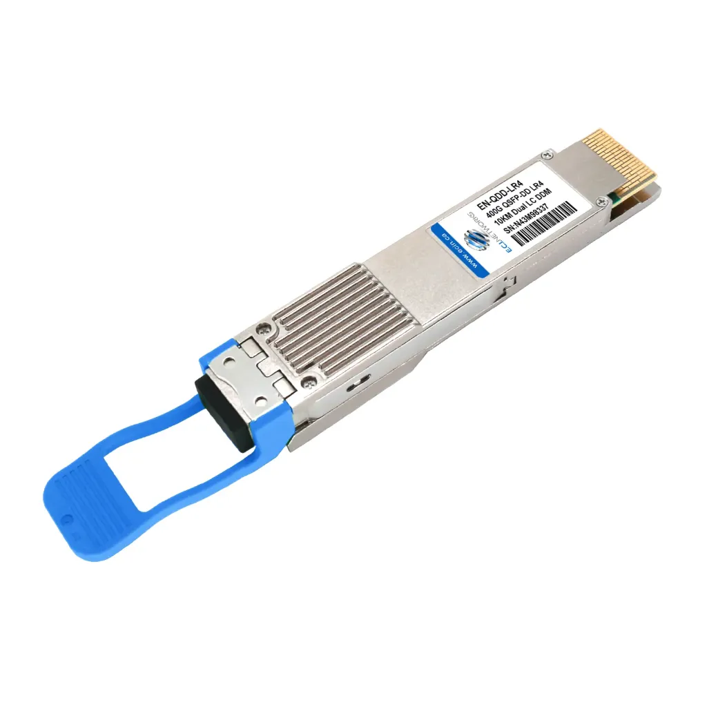 [EN-QDD-LR8] 400GBASE-LR8 QSFP-DD xcvr, 10km SMF fiber, LC , MSA 